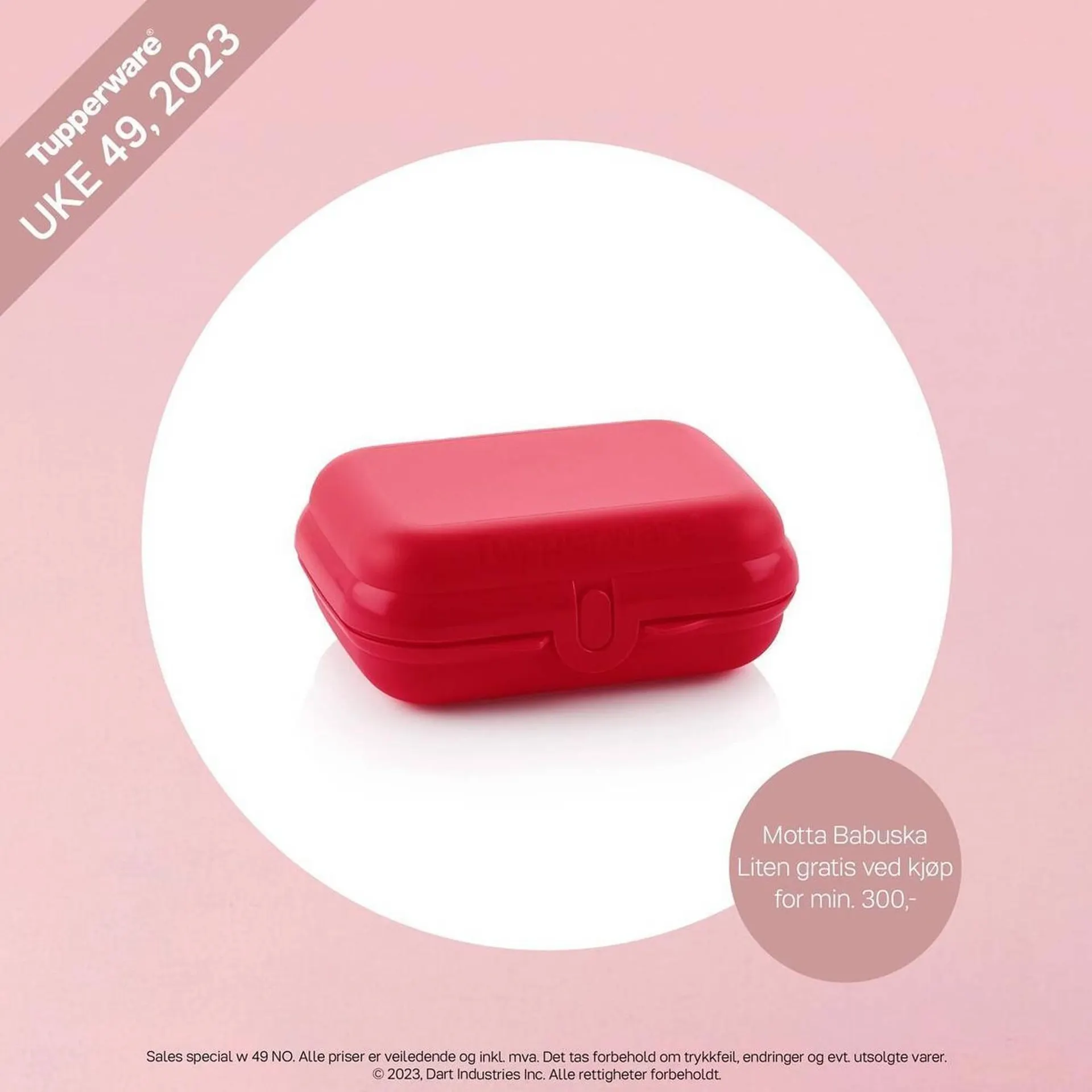 Tupperware Kundeavis - 1