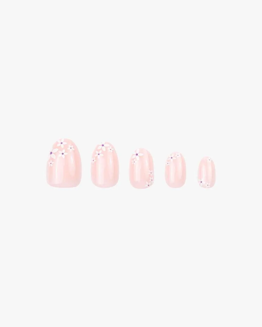 Reusable Press-On Nails Lovely Daisy 30 stk