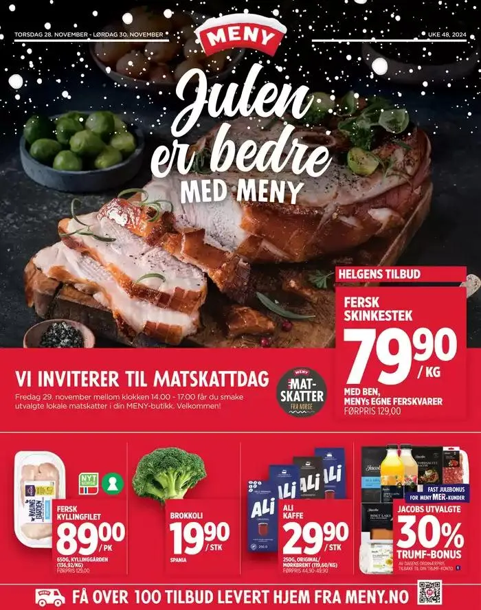 Meny Kundeavis fra 28. november til 12. desember 2024 - kundeavisside 1