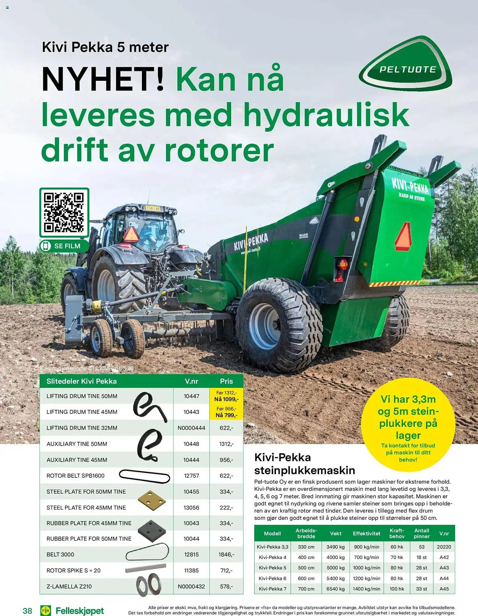 Felleskjøpet kundeavis fra 18. mars til 31. desember 2026 - kundeavisside 38