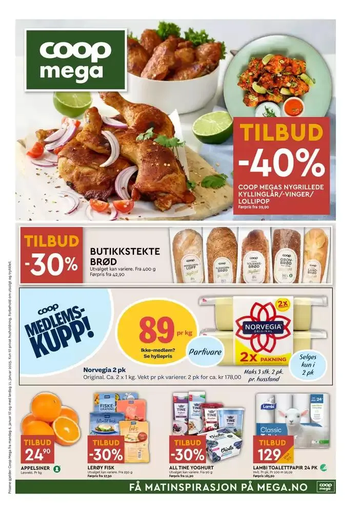 Coop Mega Kundeavis fra 6. januar til 12. januar 2025 - kundeavisside 1