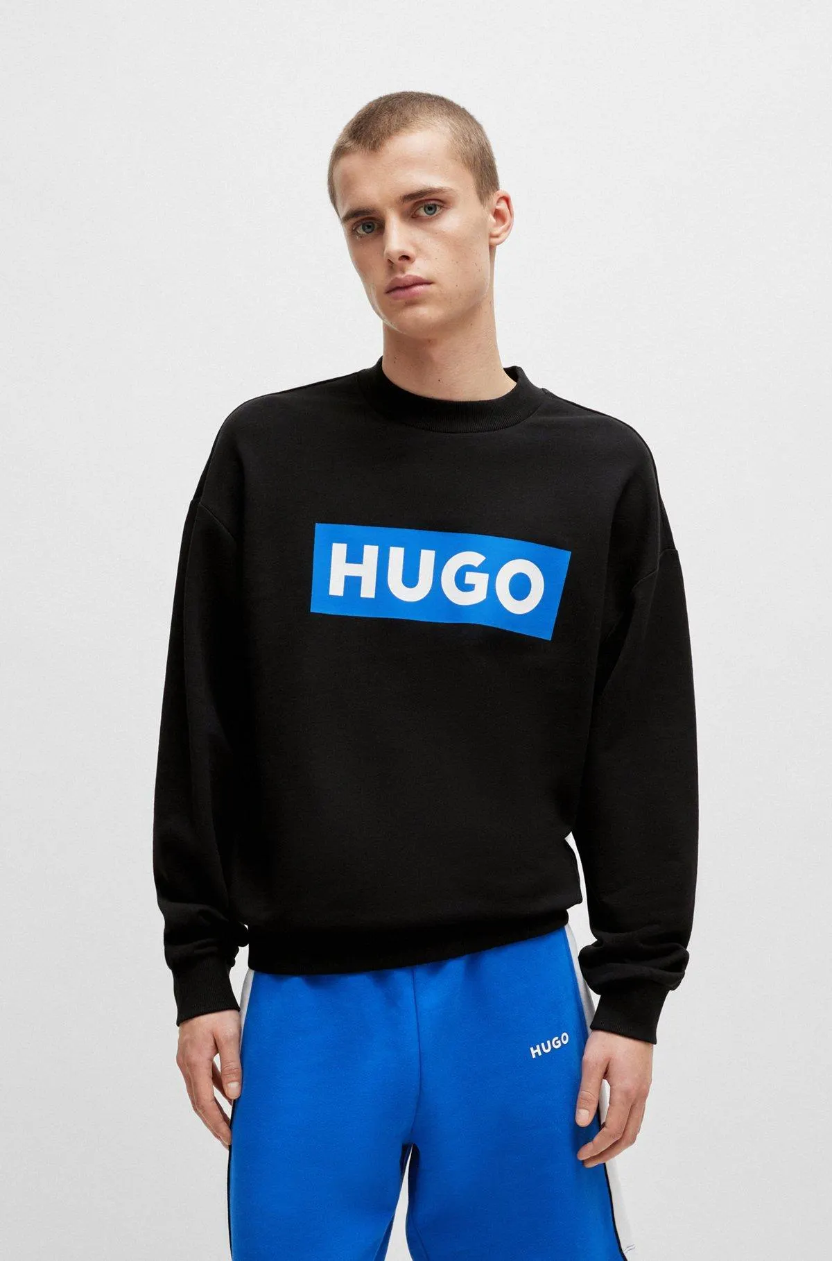 Cotton-terry sweatshirt with logo print