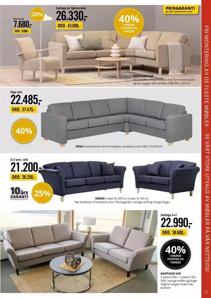 Gratis frakt og montering fra 28. februar til 14. mars 2025 - kundeavisside 21