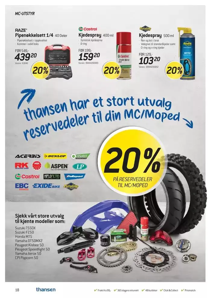 Aktuell kundeavis Thansen fra 26. februar til 25. mars 2025 - kundeavisside 18