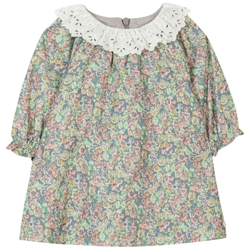 Blomstret Kjole Flerfarget