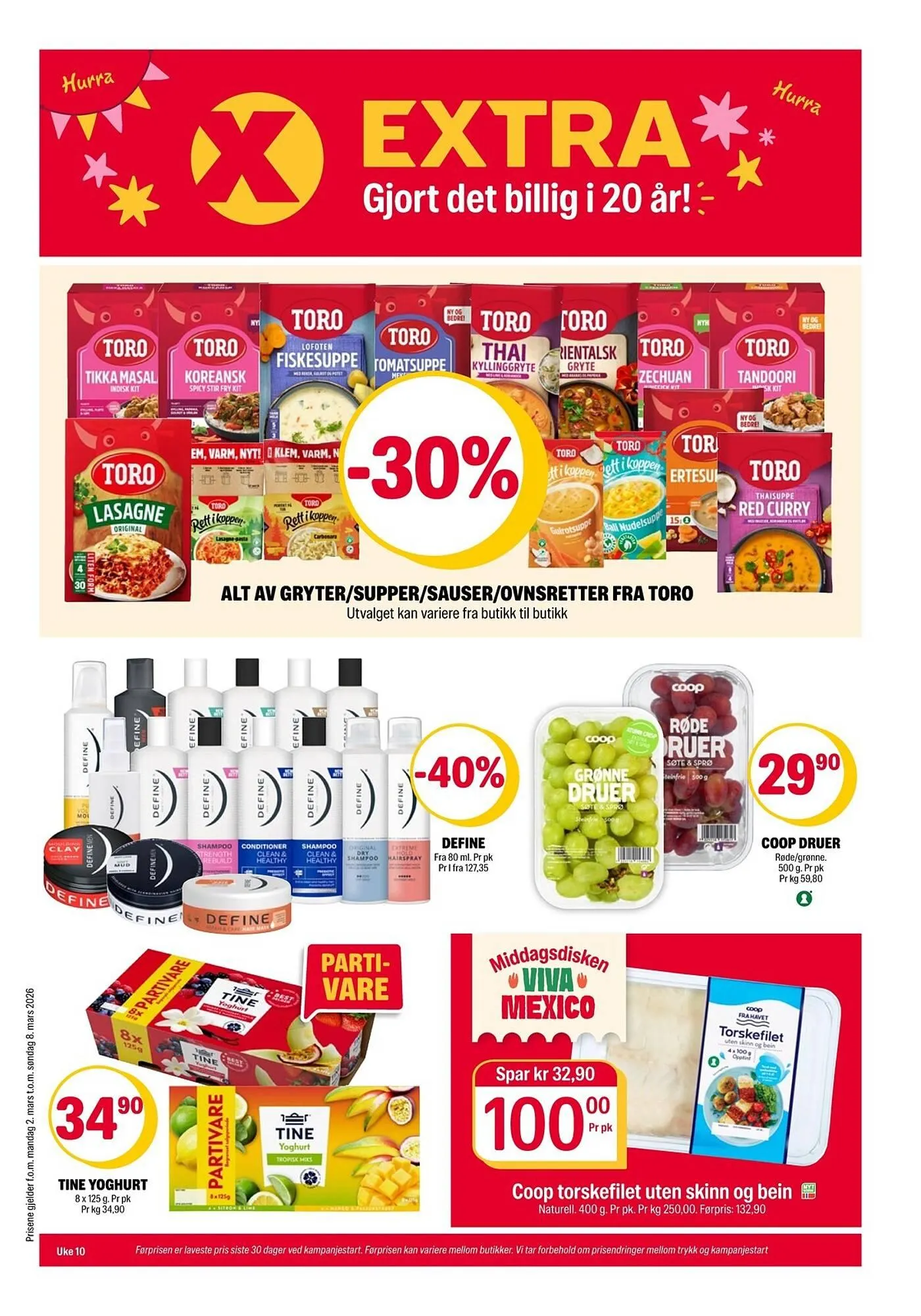 Coop Extra kundeavis fra 2. mars til 8. mars 2026 - kundeavisside 2