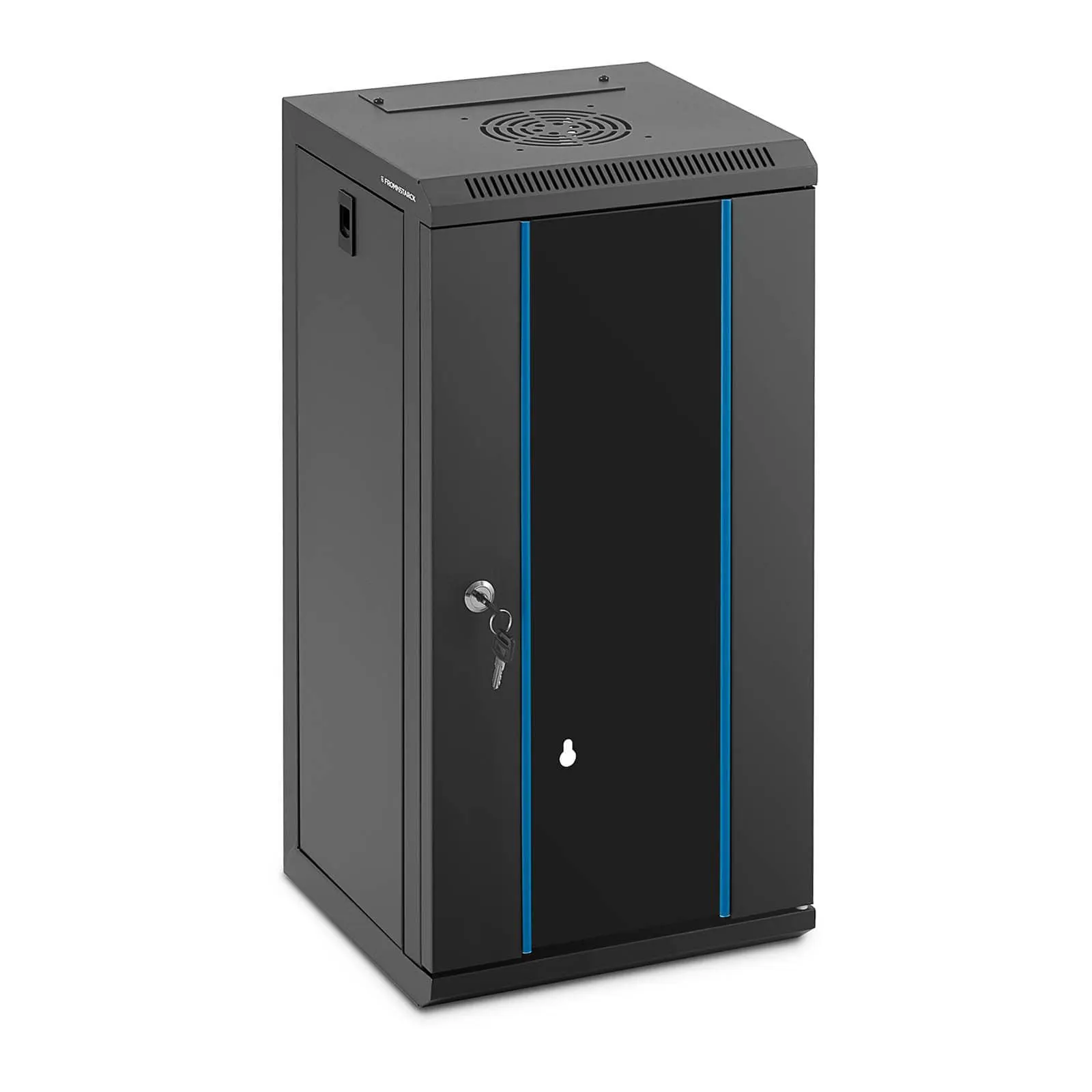 Rack-kabinett - 10 tommer - 12 U - låsbart - opptil 60 kg - Black