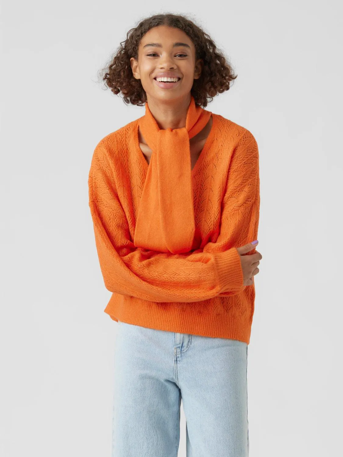 V-hals Ballongermer Genser