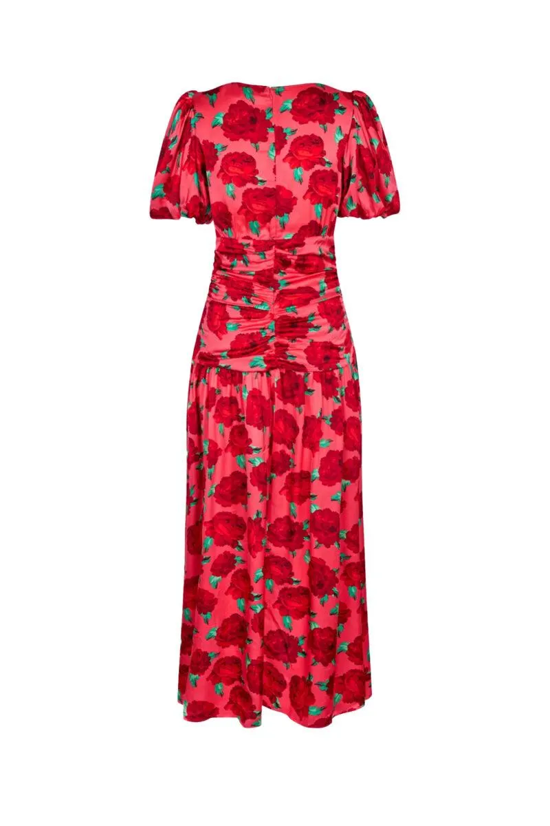 Elaine Cras Dress Coral