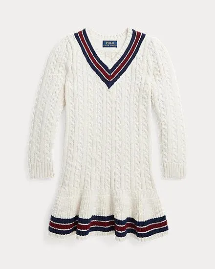 Cotton-Blend Cricket Jumper Dress