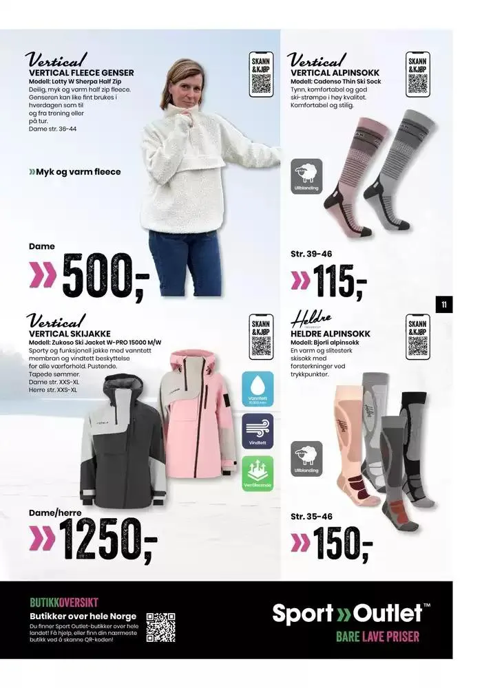 Folder Sport Outlet fra 21. februar til 7. mars 2025 - kundeavisside 11