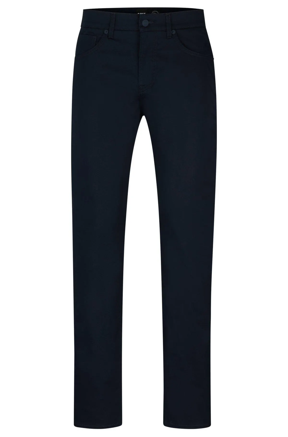 Regular-fit jeans in satin stretch denim