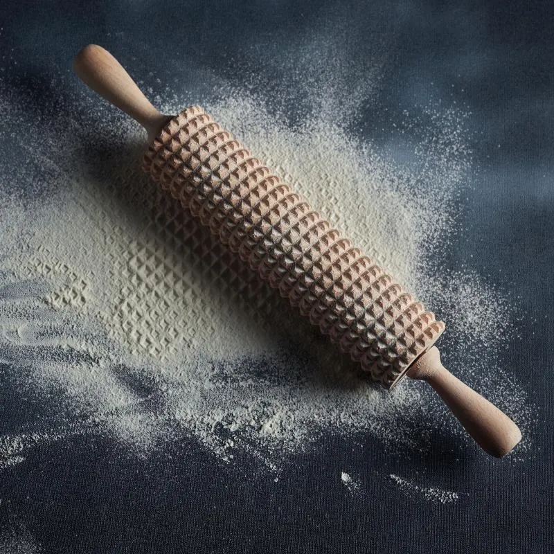 Bayk kjevle med spor 24,5 cm bøk