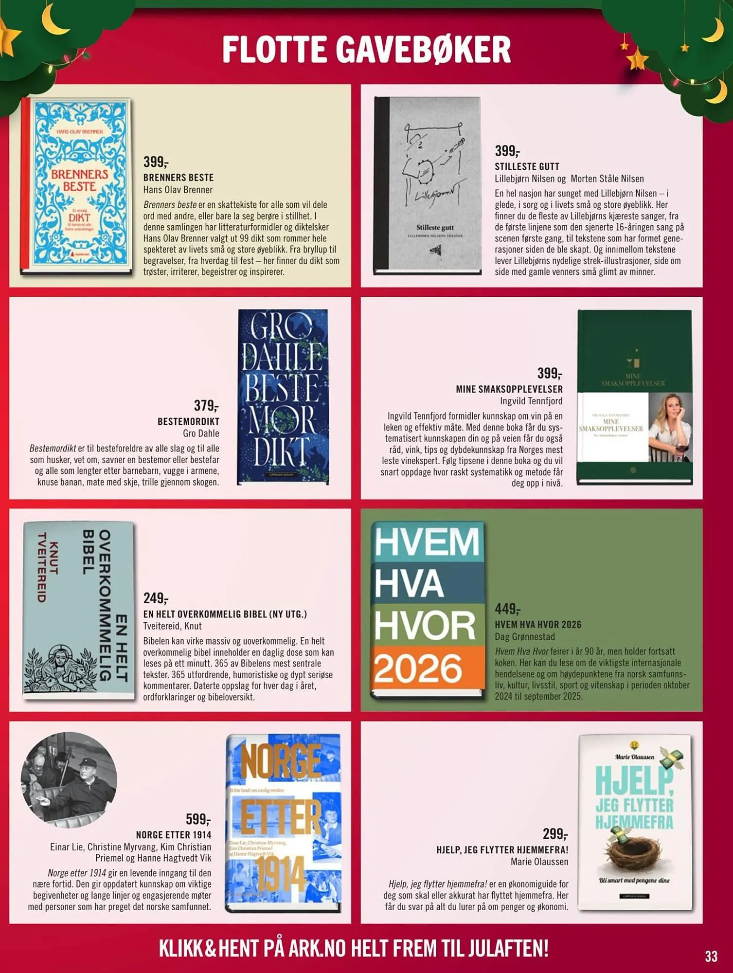 Ark Bokhandel kundeavis fra 1. desember til 25. desember 2025 - kundeavisside 33
