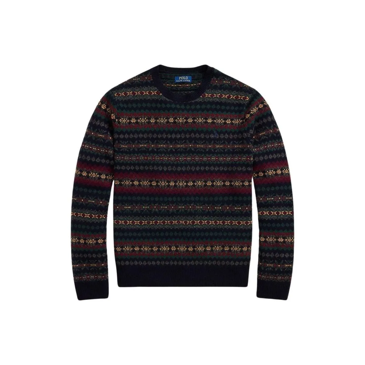 Fair Isle Wool Jumper – Marine