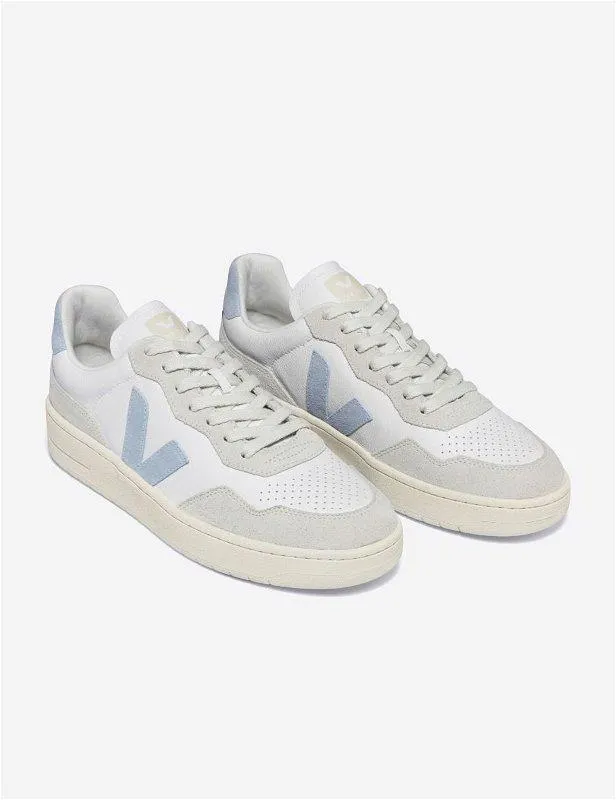 V-90 Leather White Steel