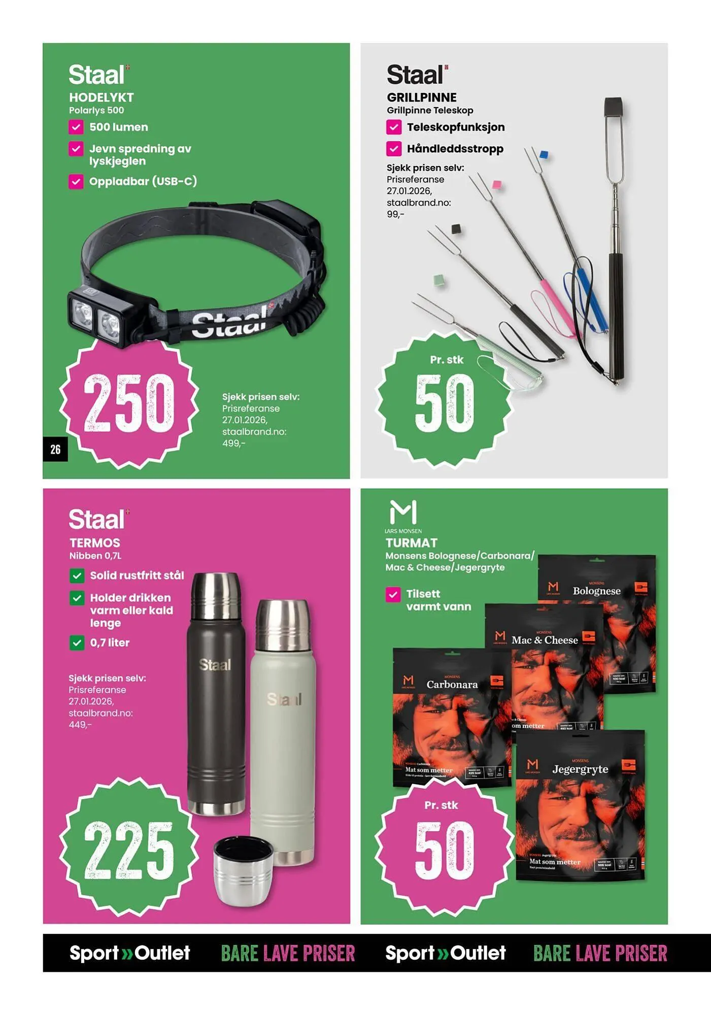 Sport Outlet kundeavis fra 10. februar til 23. februar 2026 - kundeavisside 26