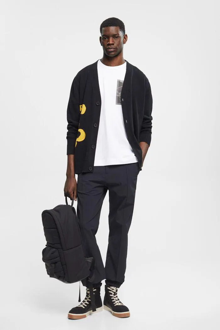 T-shirt en coton à imprimé sur la poitrine