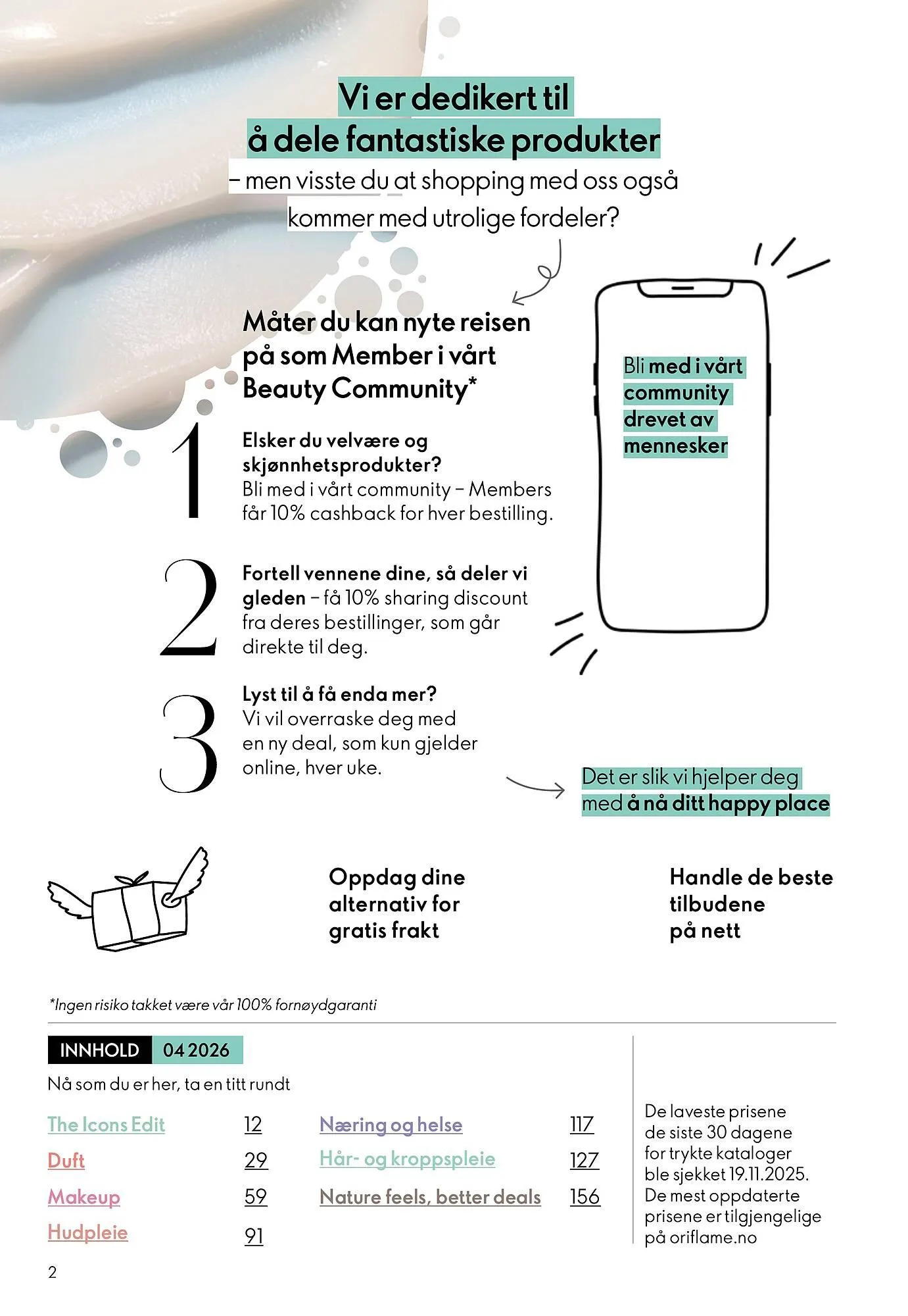 Oriflame katalog fra 11. mars til 31. mars 2026 - kundeavisside 2