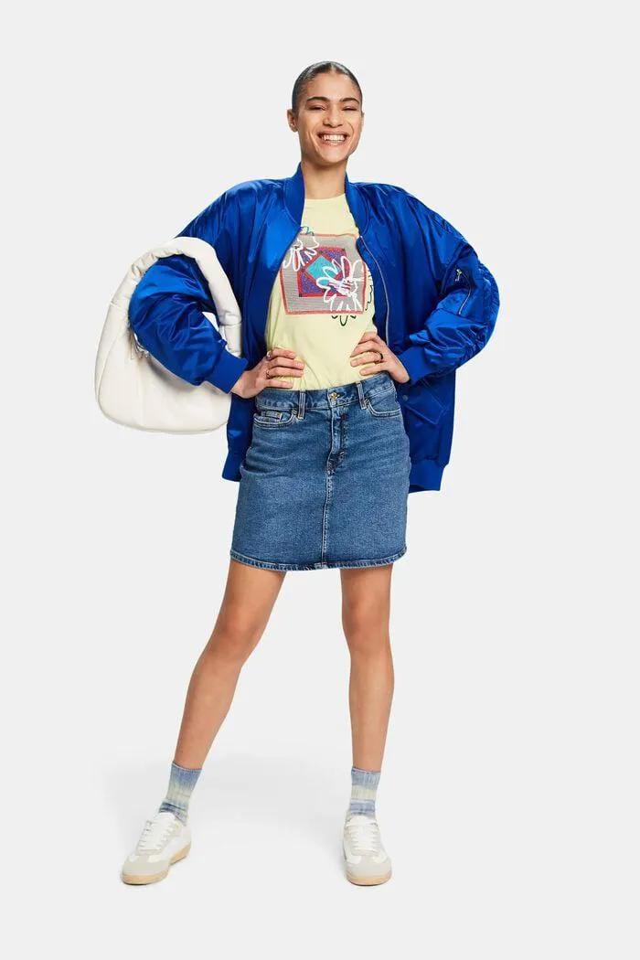 T-shirt en jersey imprimé sur le devant