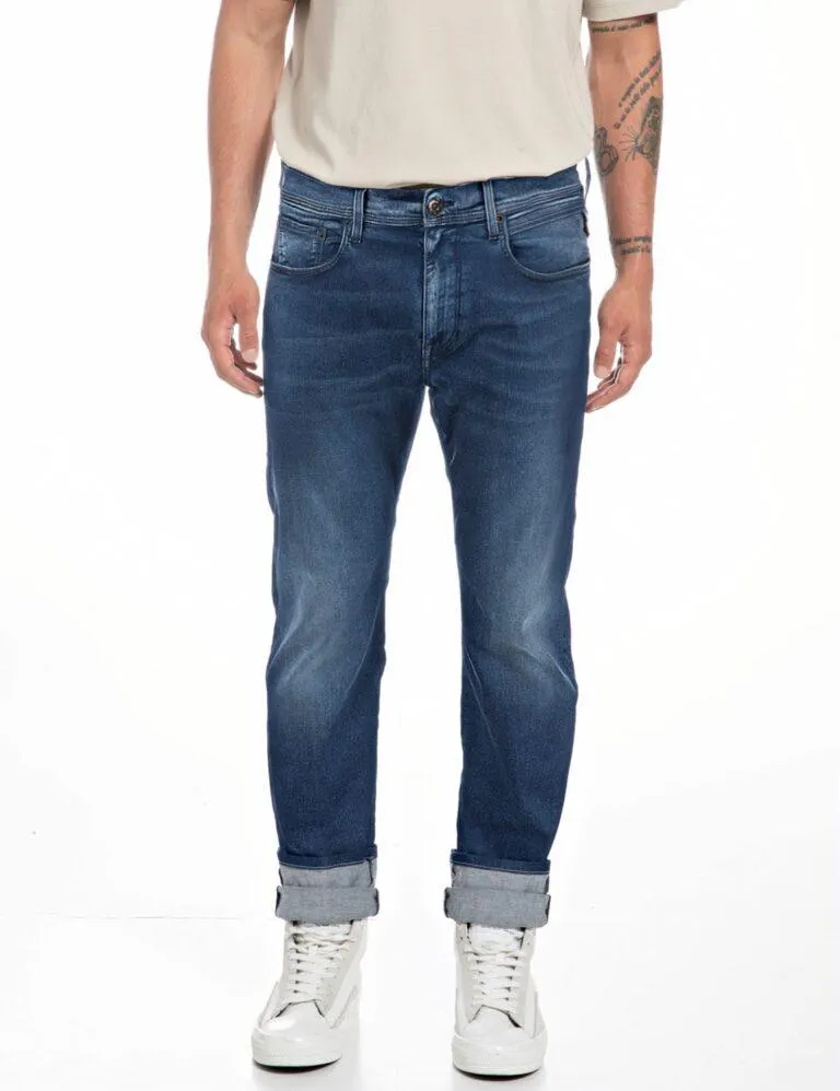 Regular Fit Replay Sartoriale Jeans – Blå