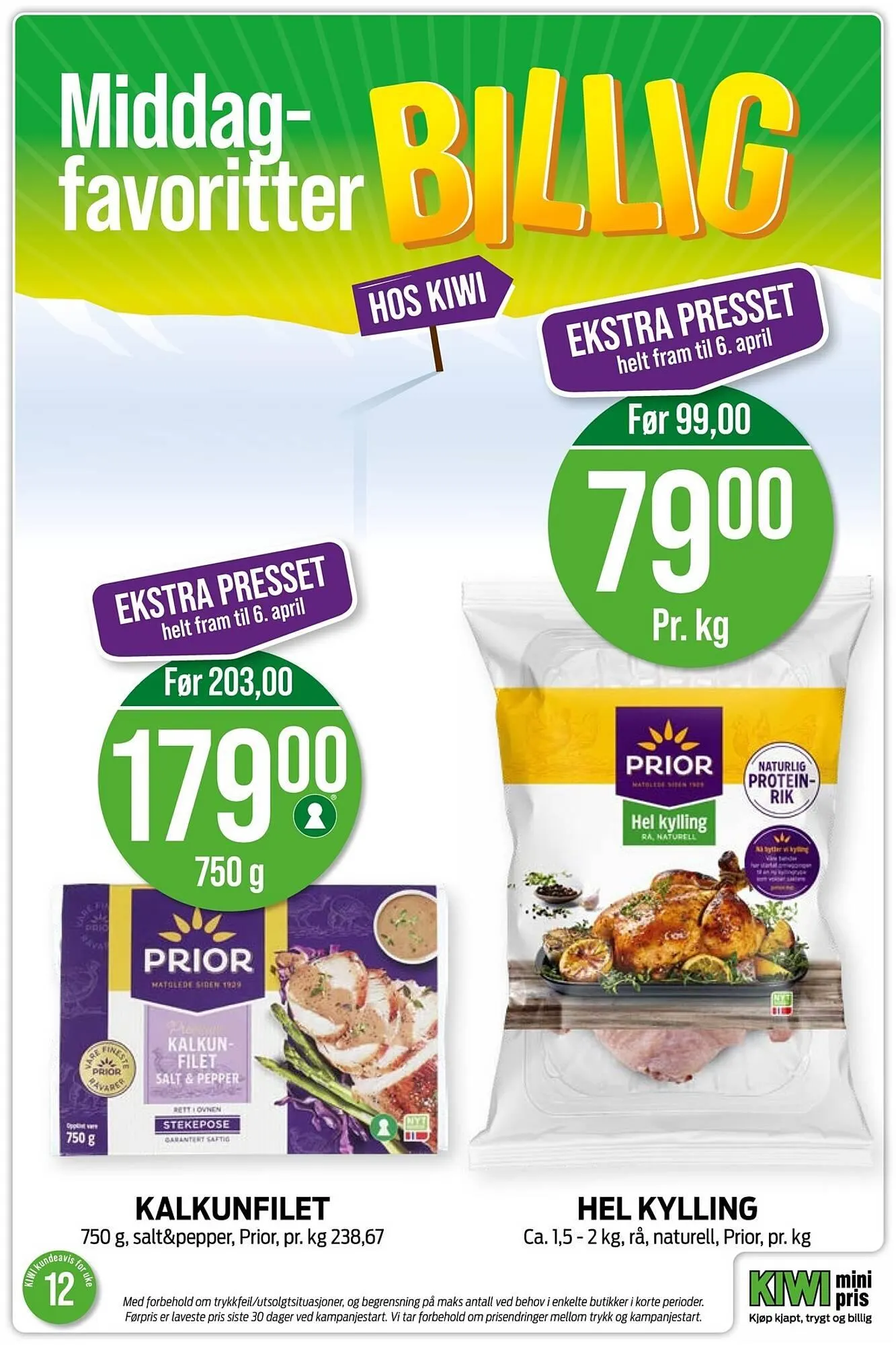 Kiwi kundeavis fra 16. mars til 22. mars 2026 - kundeavisside 4