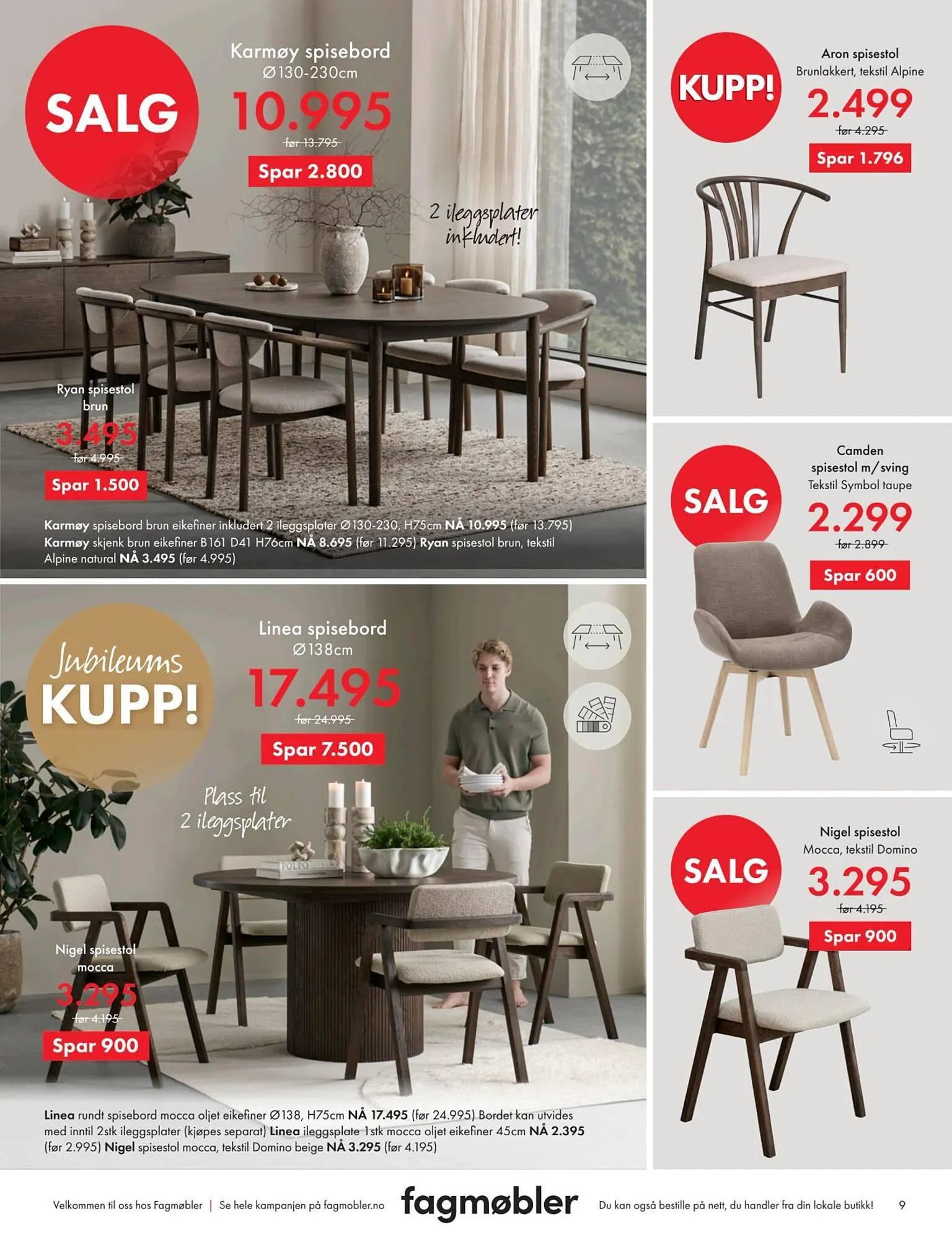 Fagmøbler kundeavis fra 1. april til 1. mai 2026 - kundeavisside 9