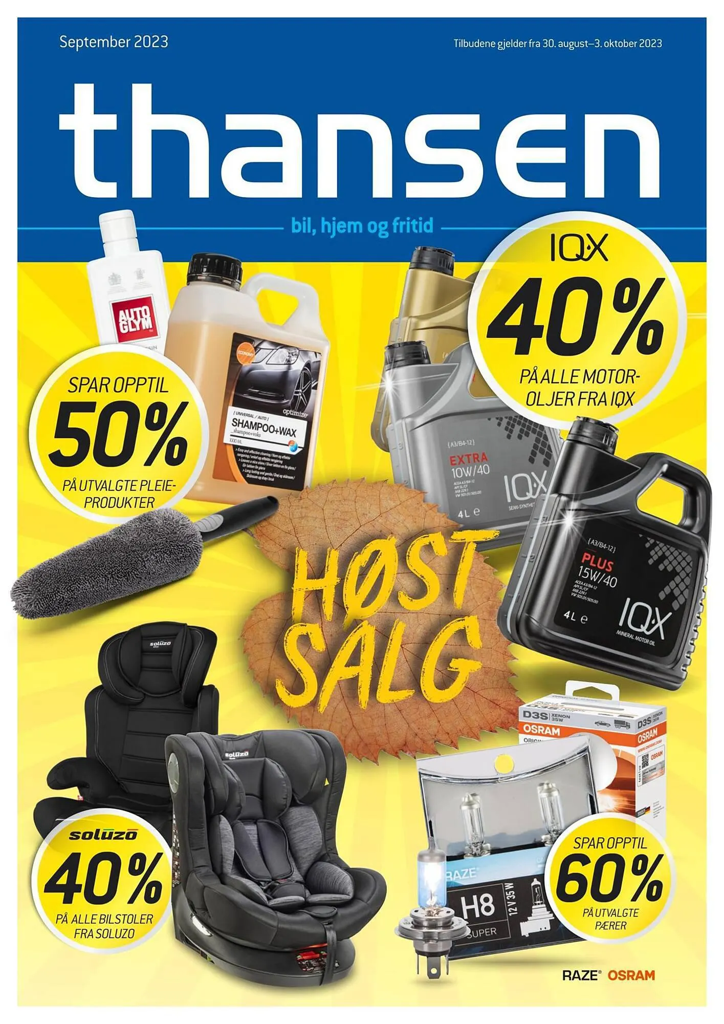 Thansen Kundeavis fra 29. august til 3. oktober 2023 - kundeavisside 1