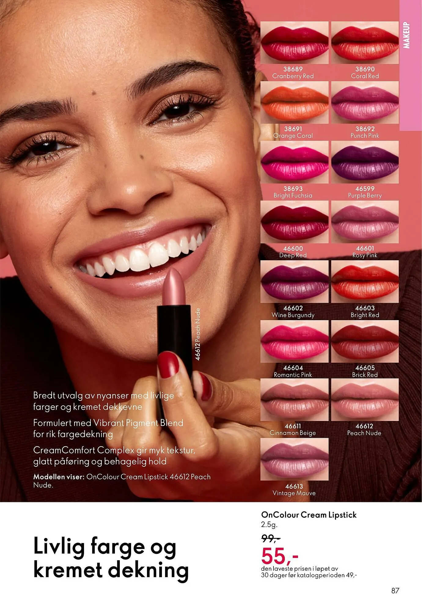 Oriflame katalog fra 10. desember til 30. desember 2025 - kundeavisside 87
