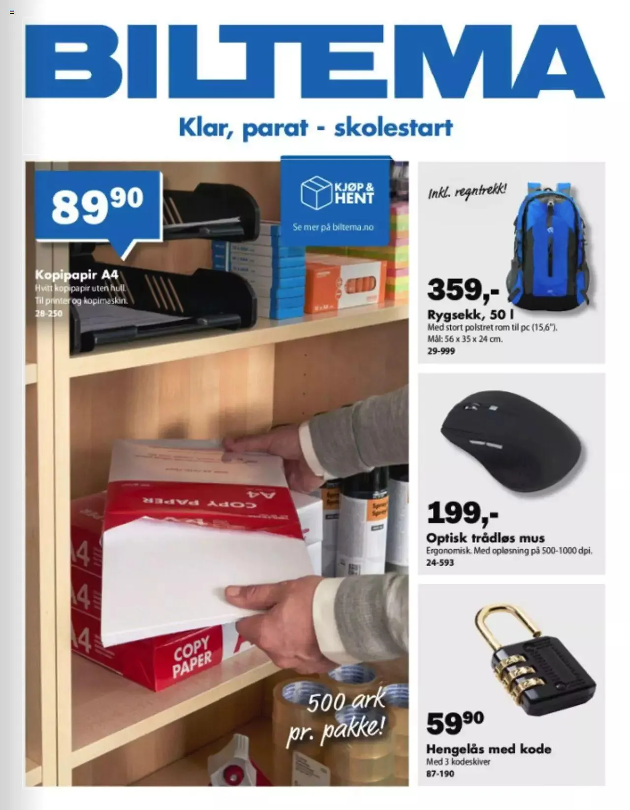 Biltema kundeavis fra 7. august til 31. desember 2023 - kundeavisside 1