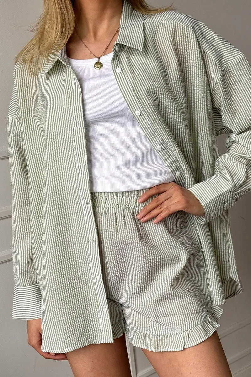 Sonja Shirt White/Green