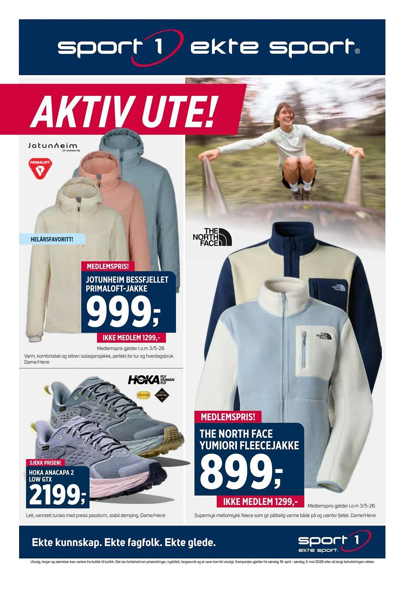 Sport 1 kundeavis fra 19. april til 3. mai 2026 - kundeavisside 1