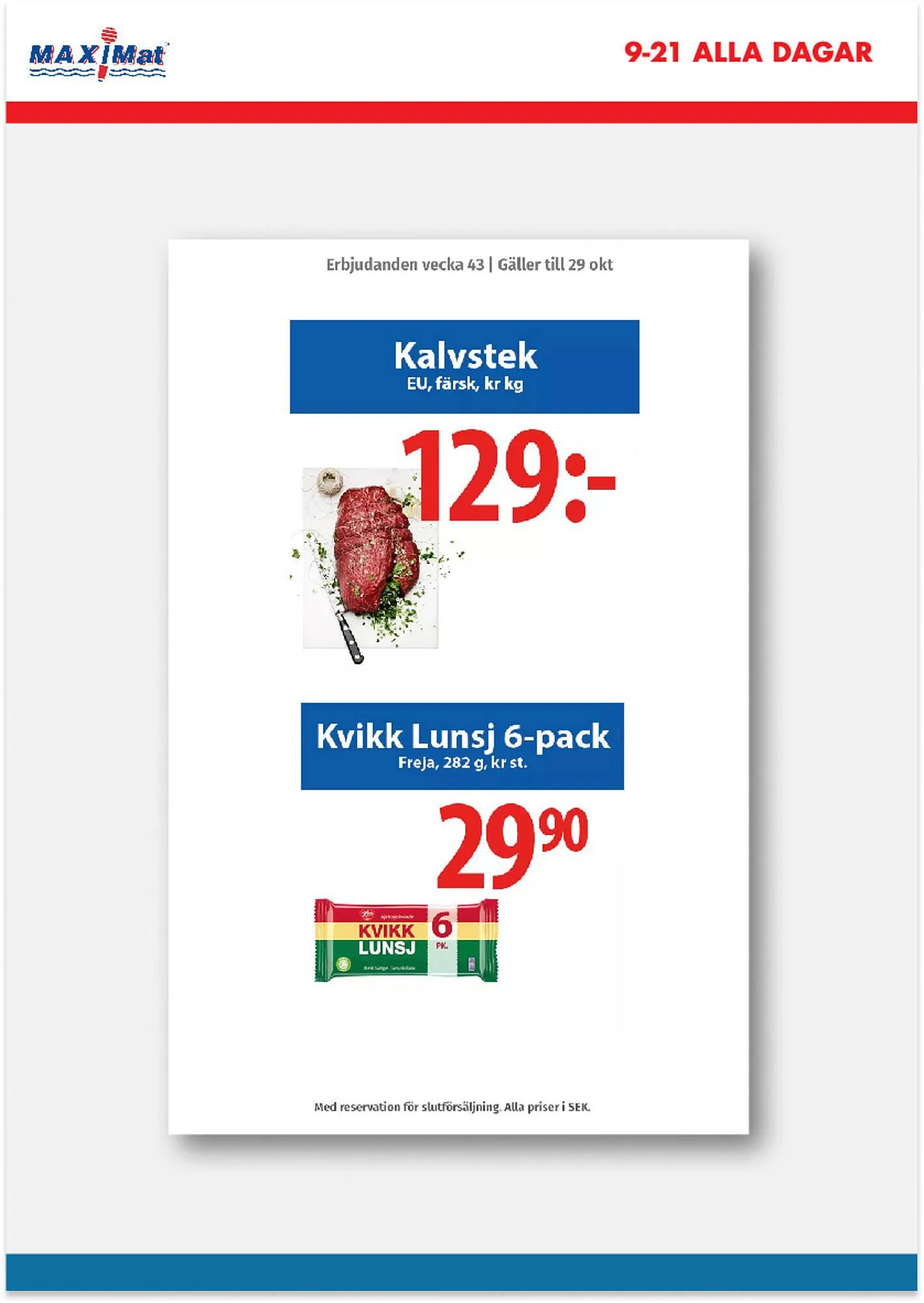 MaxiMat Charlottenberg Kundeavis fra 23. oktober til 29. oktober 2023 - kundeavisside 2