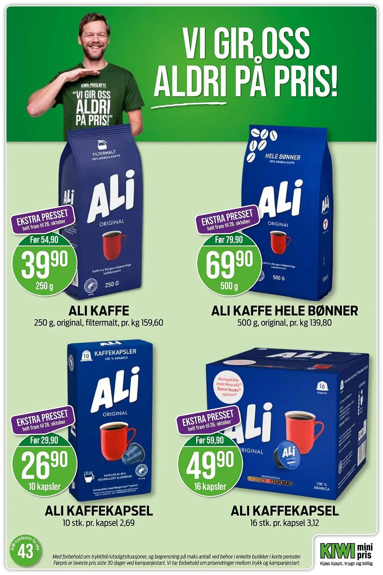 Kiwi kundeavis fra 20. oktober til 26. oktober 2025 - kundeavisside 18