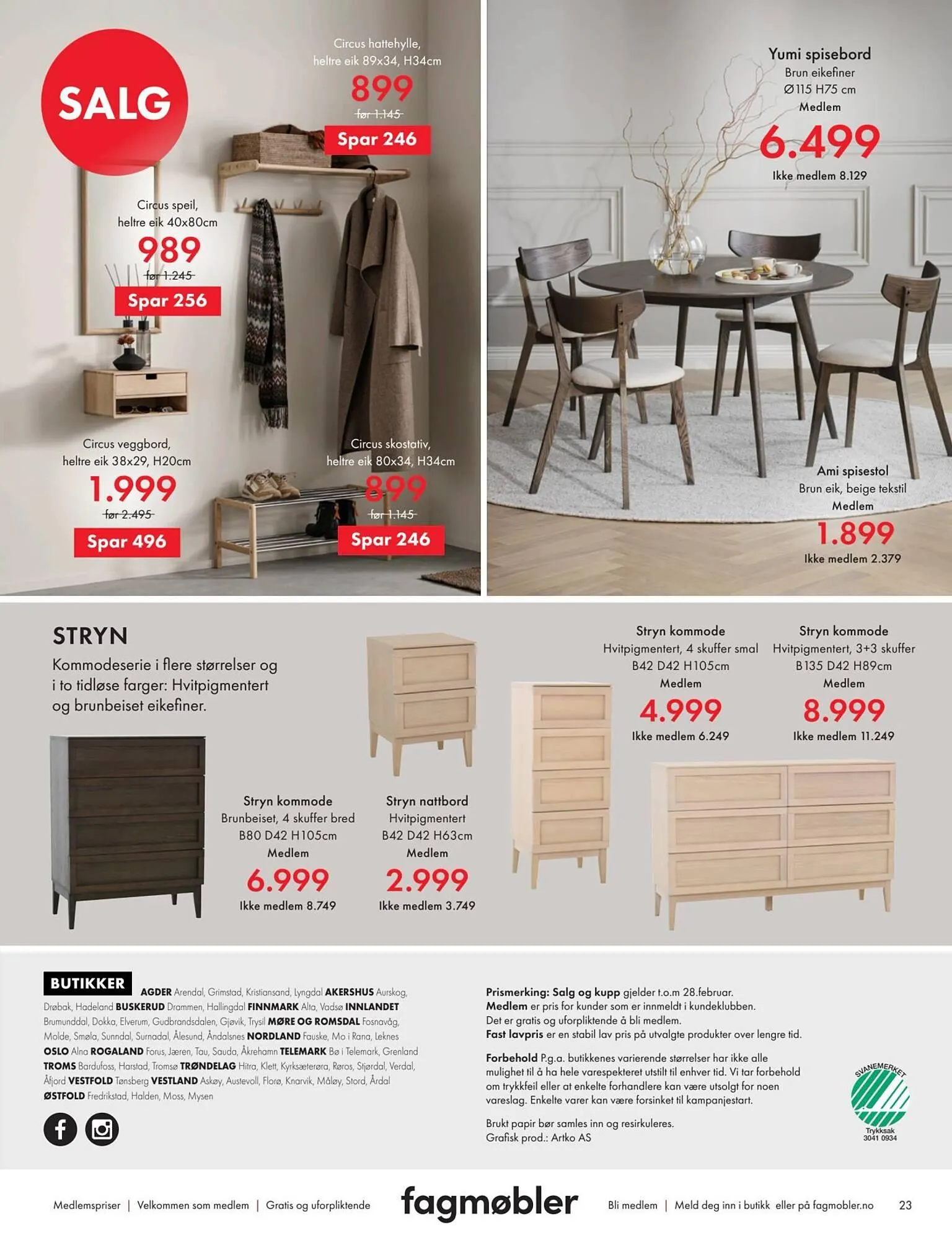 Fagmøbler kundeavis fra 1. februar til 1. mars 2026 - kundeavisside 23