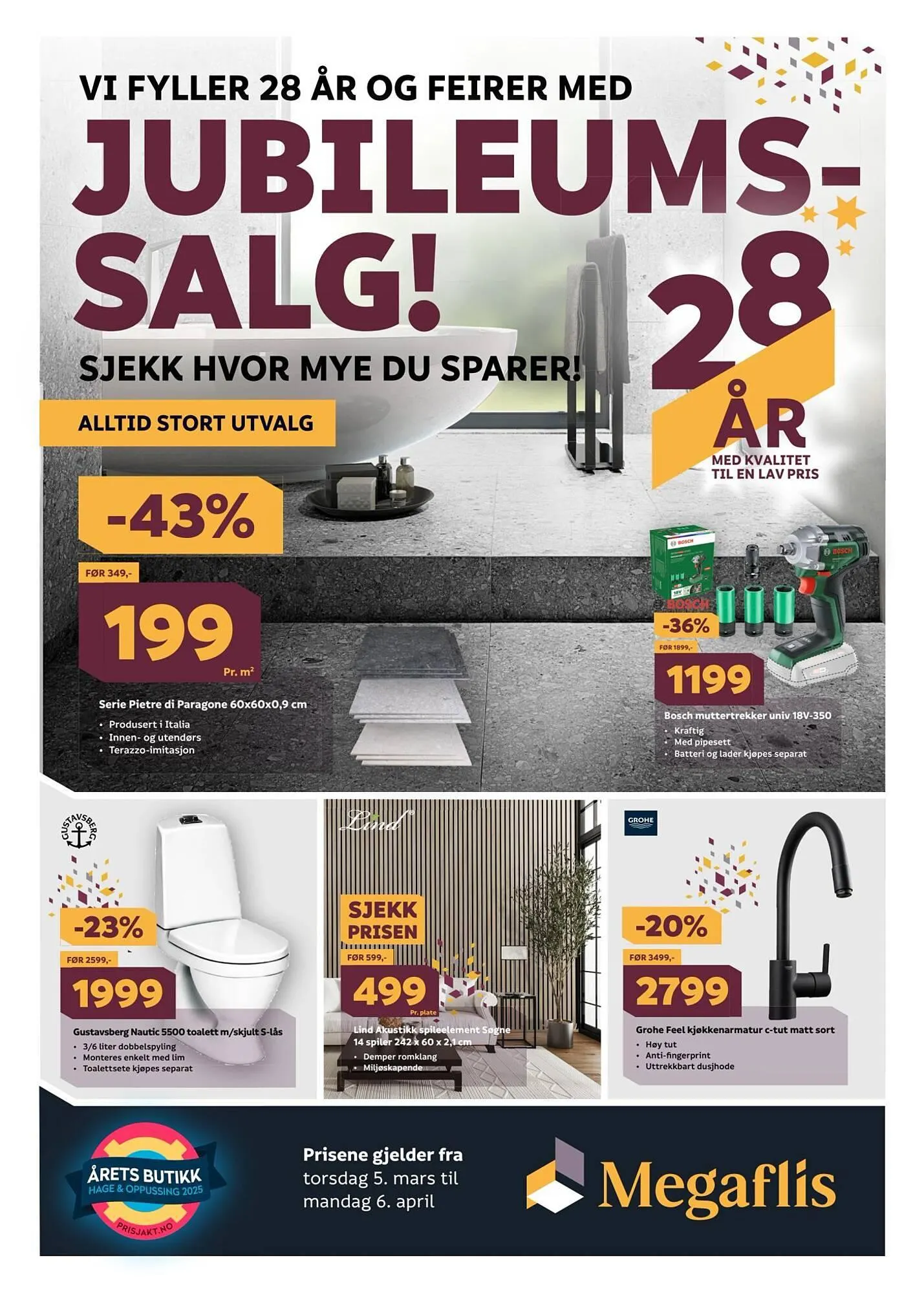 Megaflis kundeavis fra 2. mars til 6. mars 2026 - kundeavisside 1