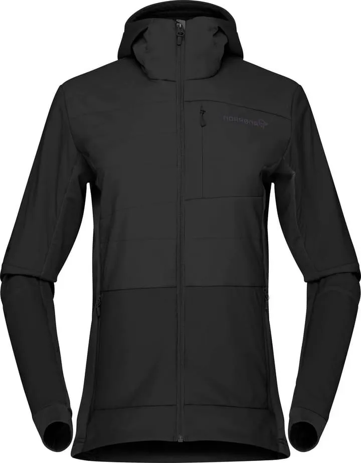 Norrøna Women's Falketind Alpha90 Insulated Zip Hood Caviar