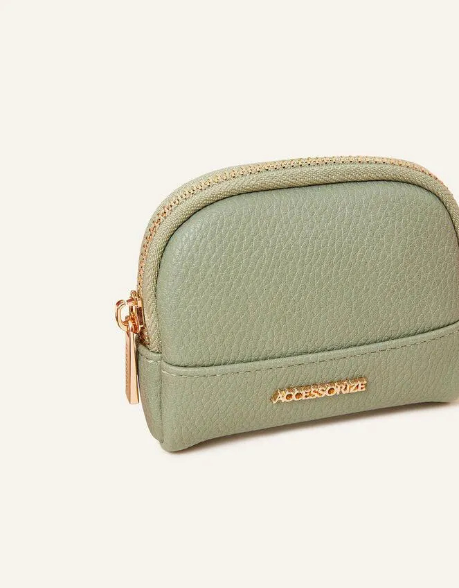 Soft Crescent Coin Purse Green