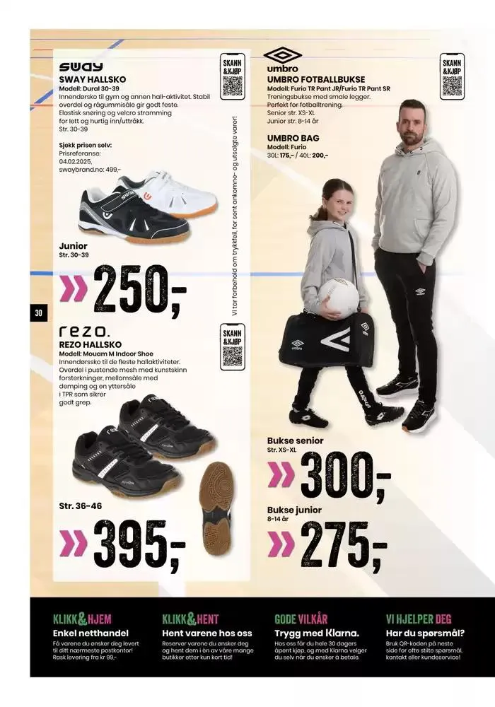 Folder Sport Outlet fra 21. februar til 7. mars 2025 - kundeavisside 30