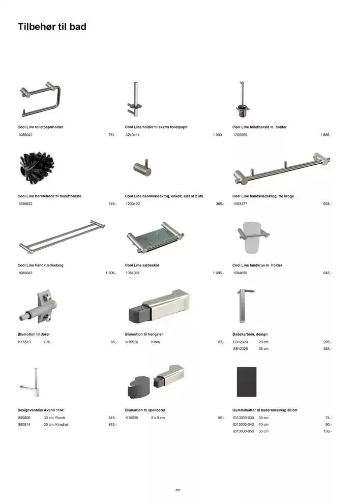 kvik kjøkken Prisliste. fra 1. januar til 31. desember 2025 - kundeavisside 831