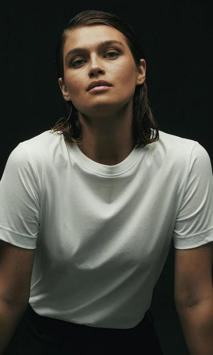 T-skjorte i bomull med rund hals