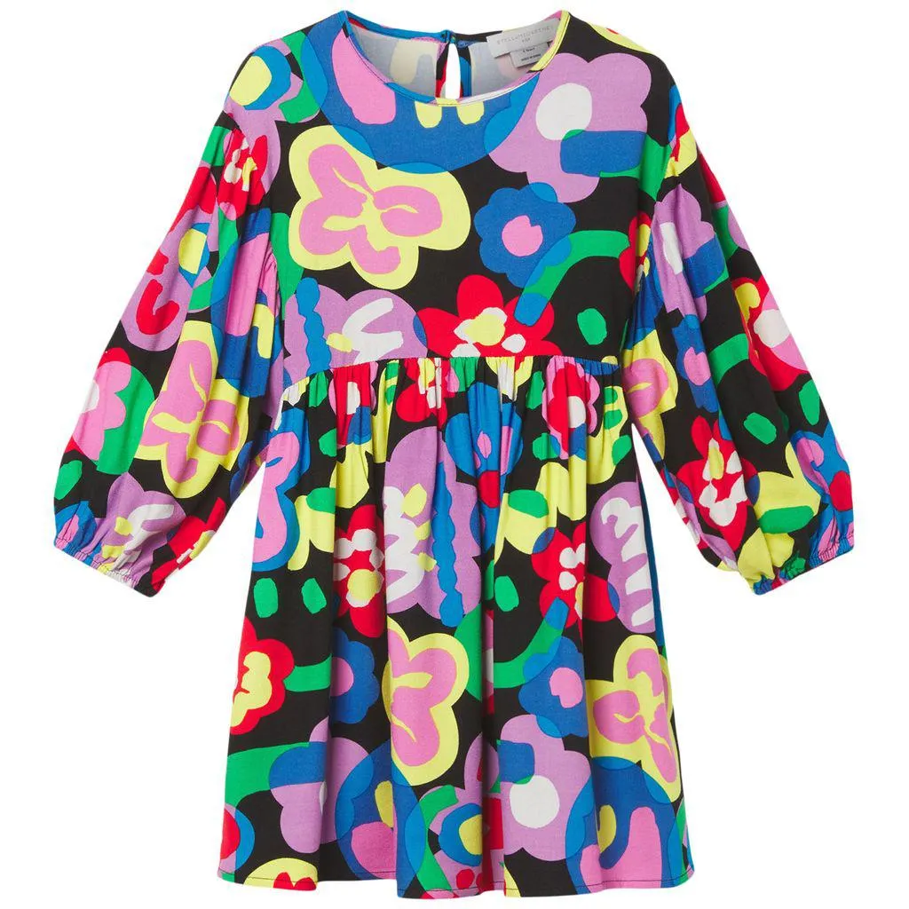 Kjole Med Heltrykk Flerfarget