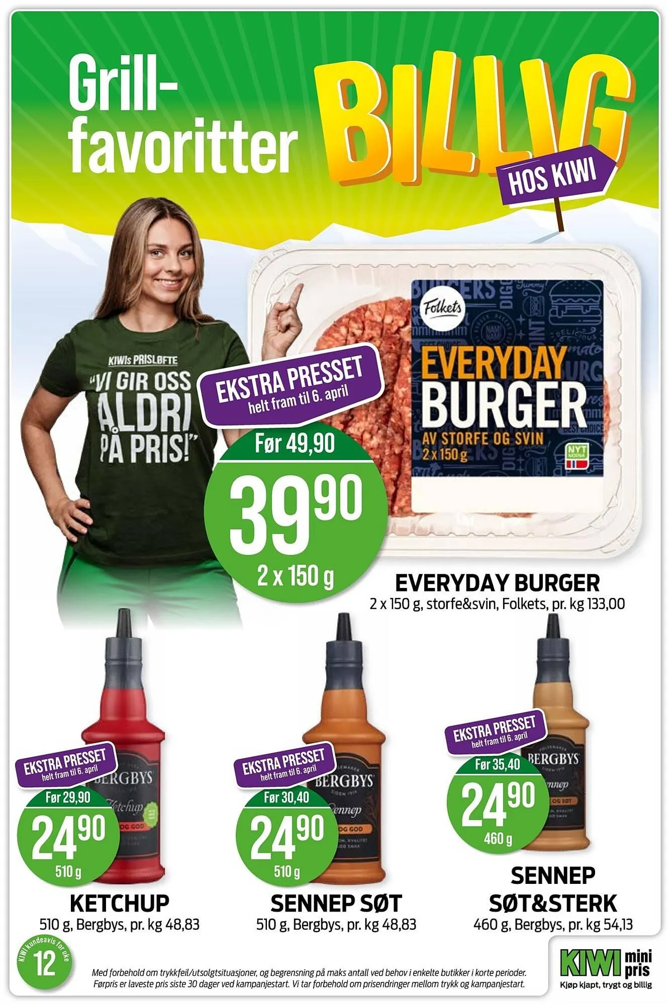 Kiwi kundeavis fra 16. mars til 22. mars 2026 - kundeavisside 7