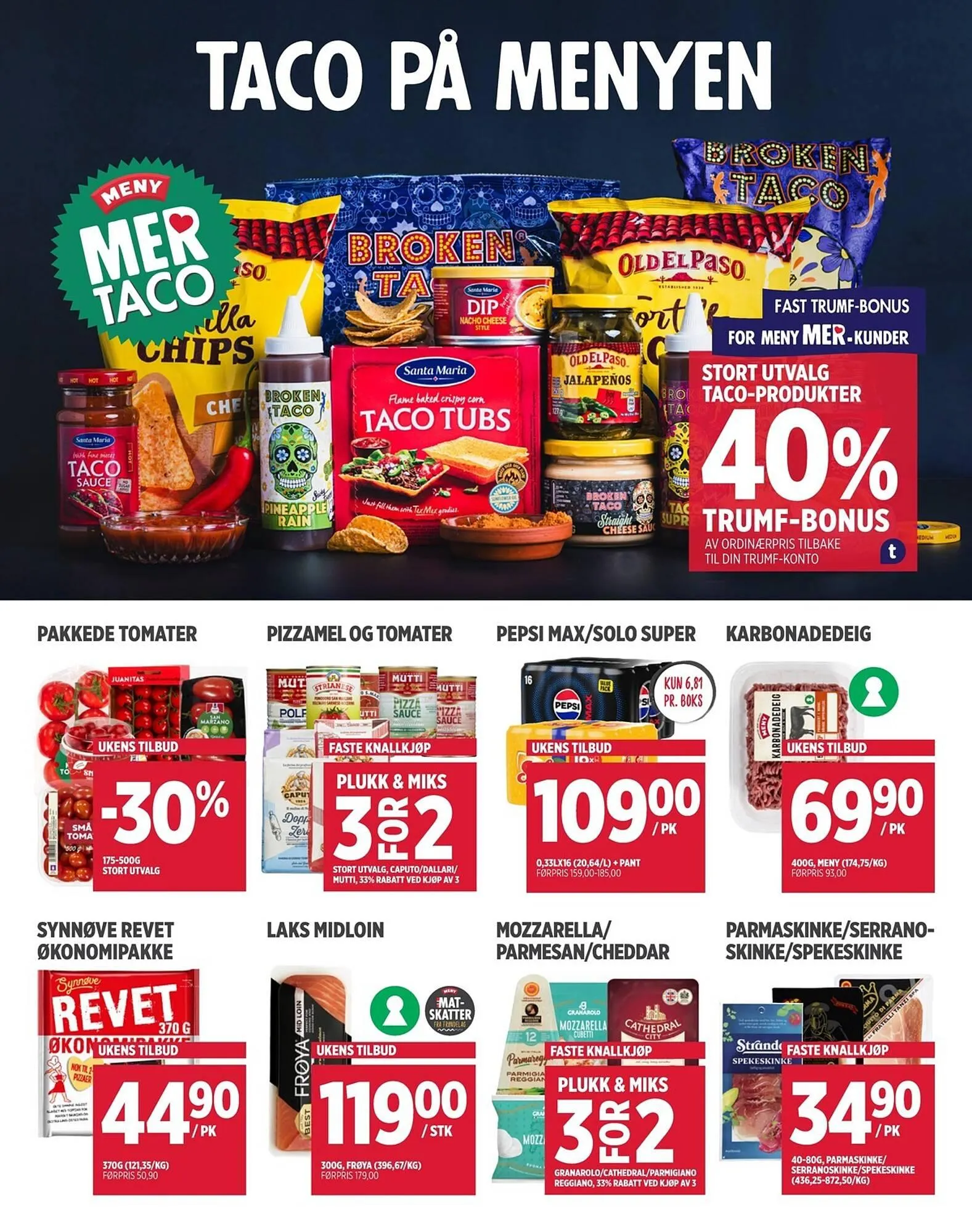 Meny kundeavis fra 10. november til 15. november 2025 - kundeavisside 2