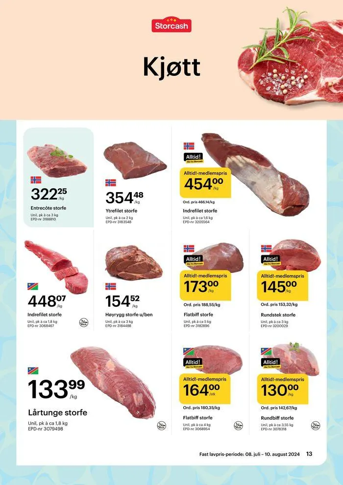 Alt Du Trenger, Alltid Billig fra 8. juli til 10. august 2024 - kundeavisside 13