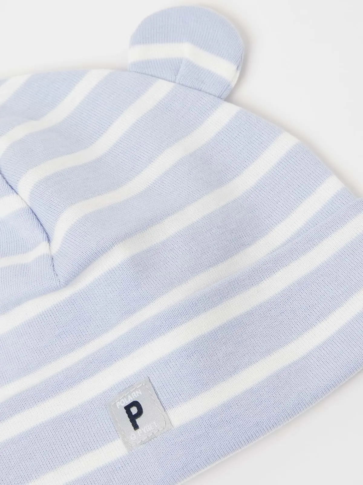 Lue med ører stripet