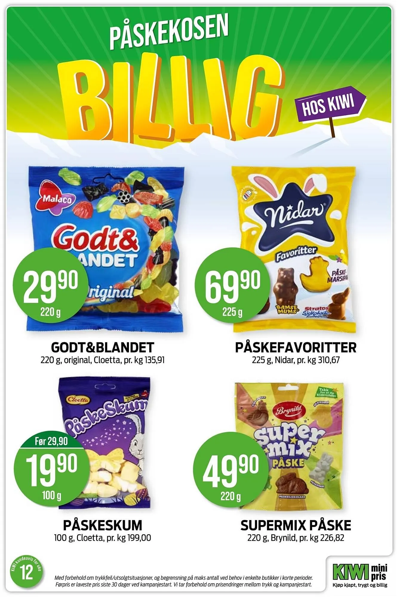 Kiwi kundeavis fra 16. mars til 22. mars 2026 - kundeavisside 29