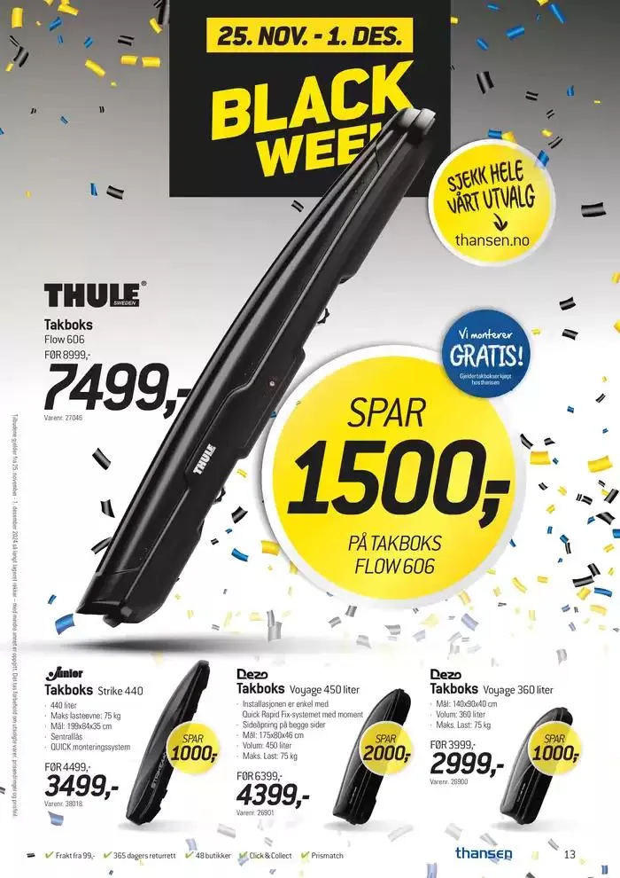 Aktuelle tilbud og kampanjer fra 25. november til 1. desember 2024 - kundeavisside 13