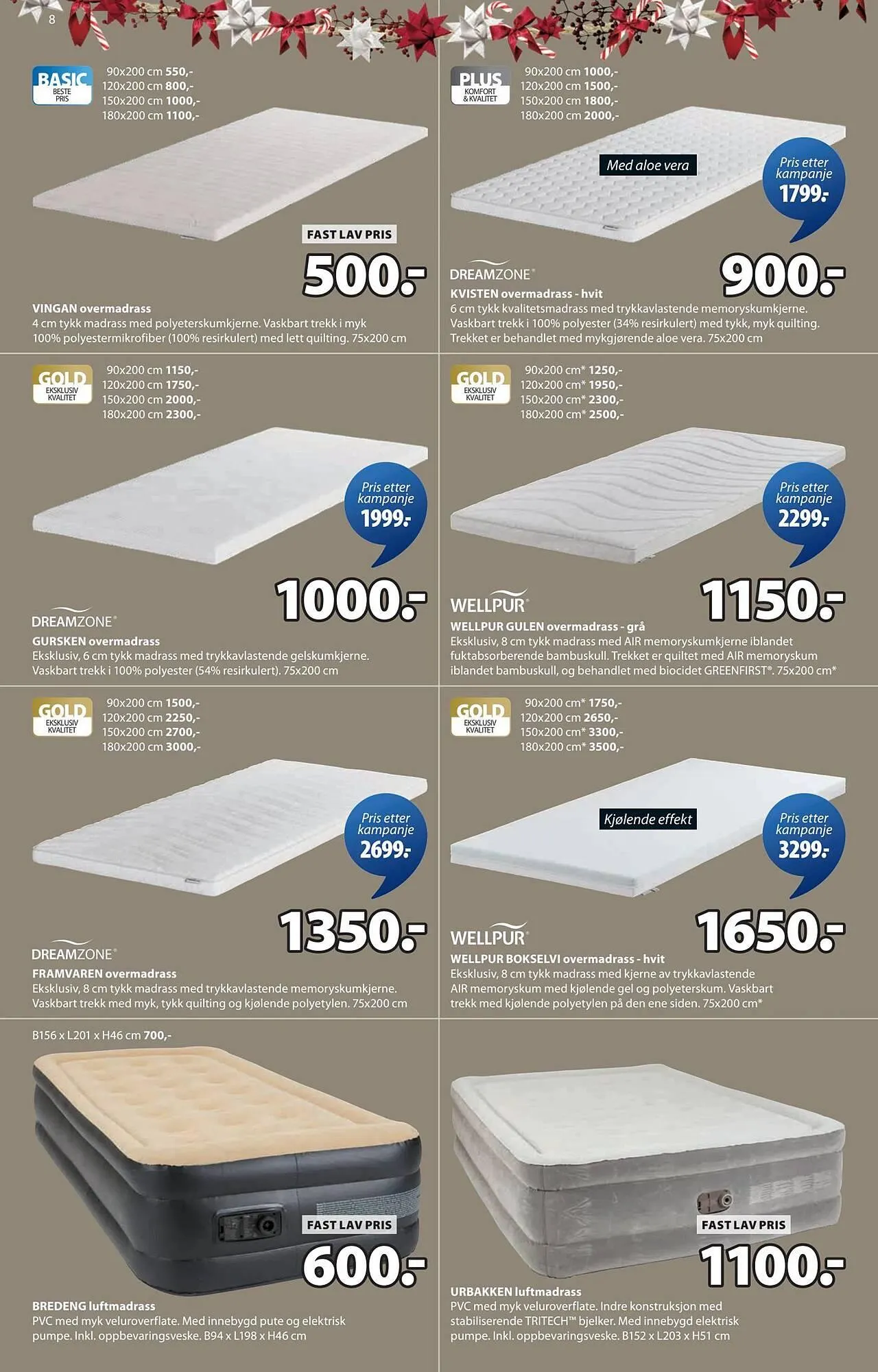 JYSK kundeavis fra 1. desember til 14. desember 2025 - kundeavisside 8