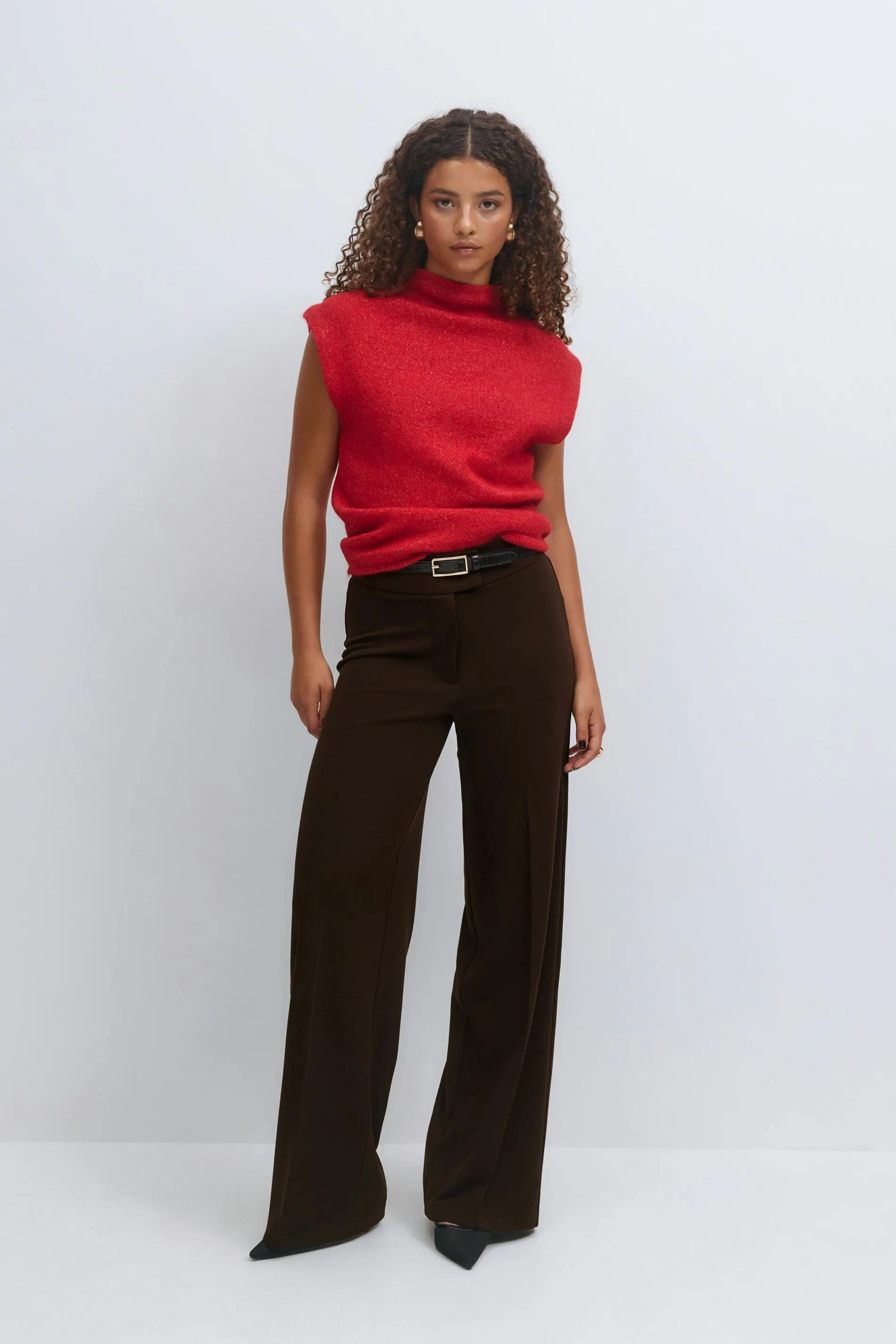 Jersey tailored trousers